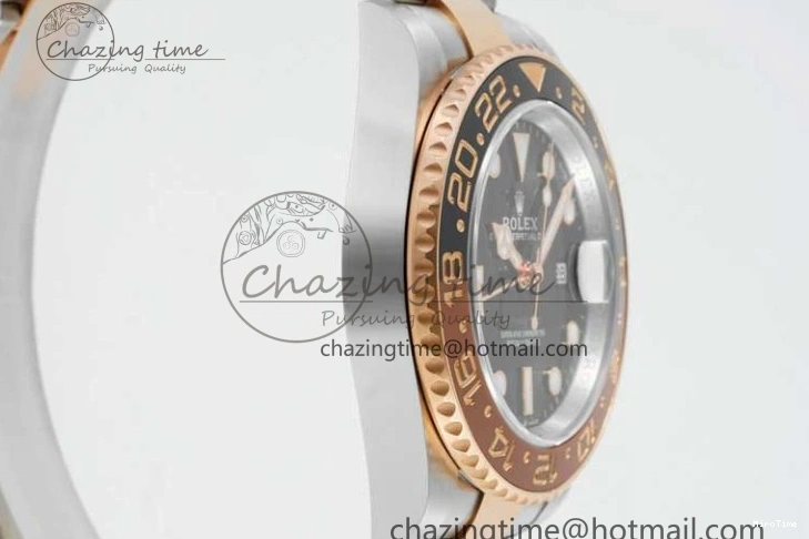 MiroTime 0420 Durable GMT-Master II 126711 CHNR Black Brown Ceramic Clean Factory 1:1 Best Edition on SS RG Bracelet VR 2108